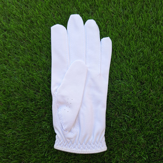 Guante de golf blanco