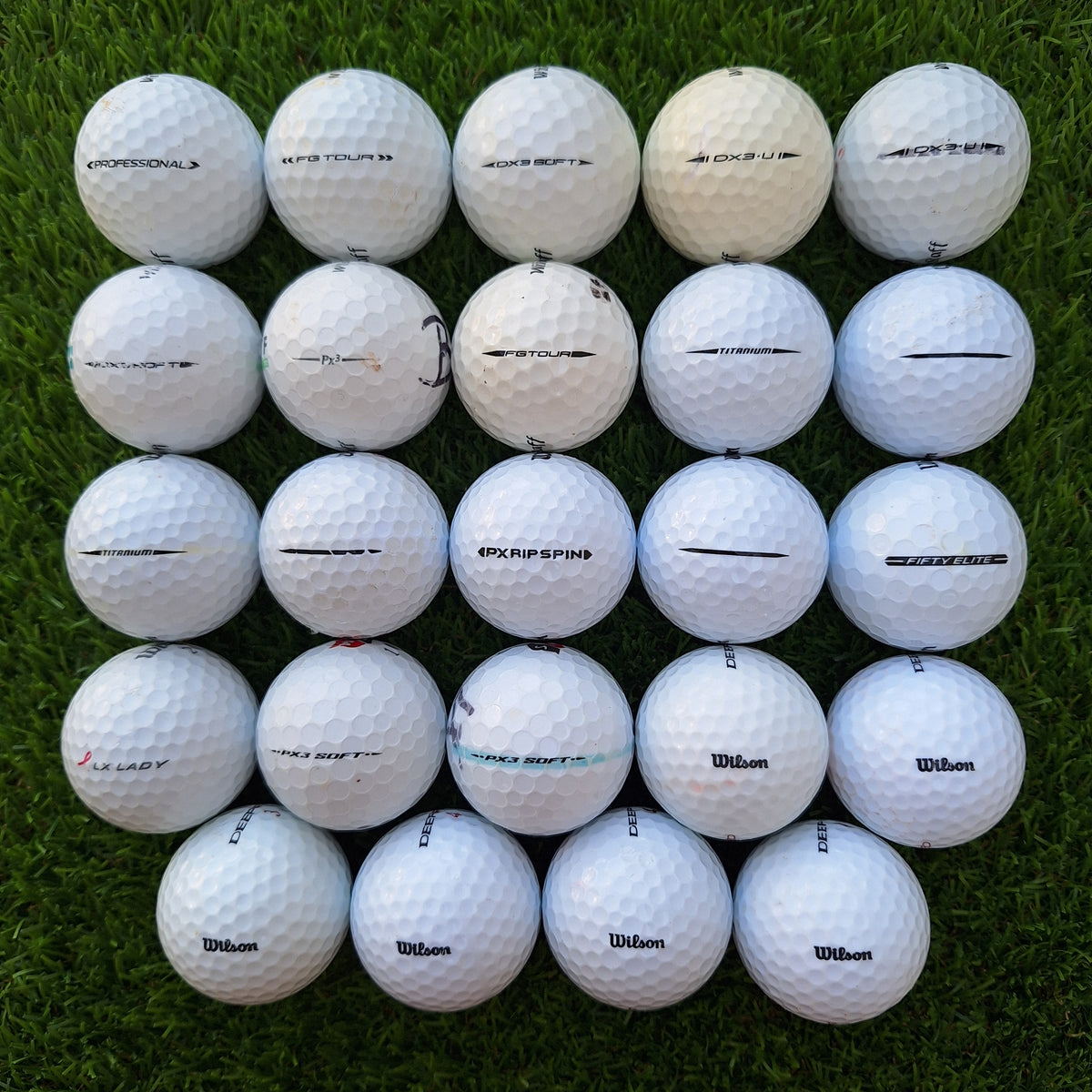 24 Bolas de golf Wilson Mixtas