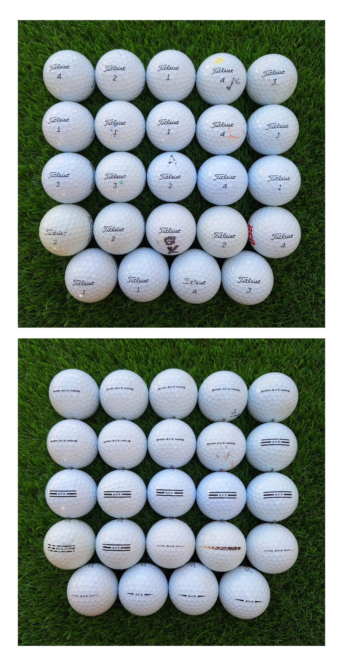 24 Bolas de golf Titleist AVX