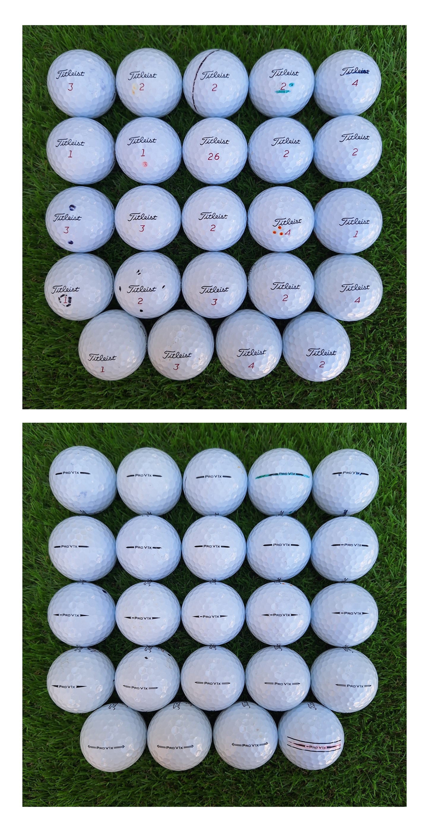 24 Bolas de golf Titleist ProV1x