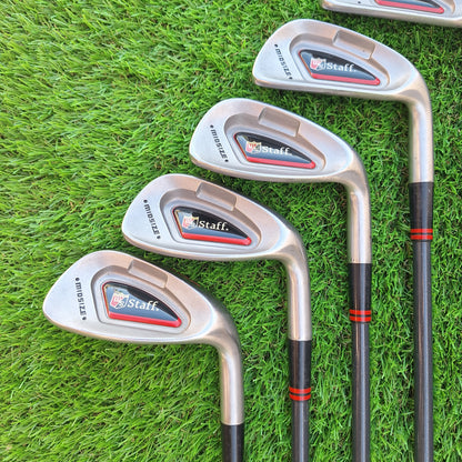 Palos de golf Hierros 4-9 y SW Wilson Staff Midsize
