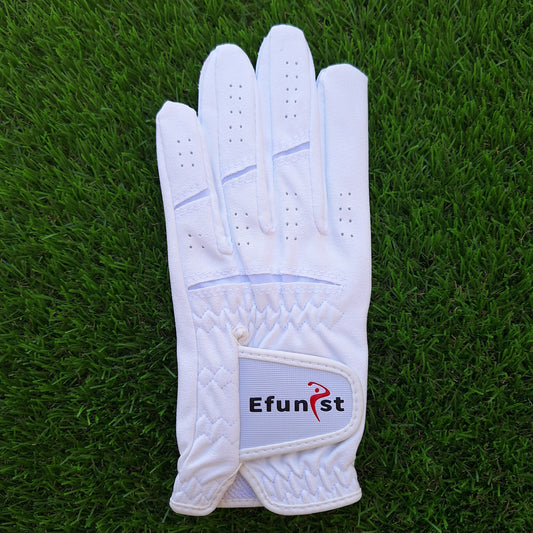 Guante de golf blanco