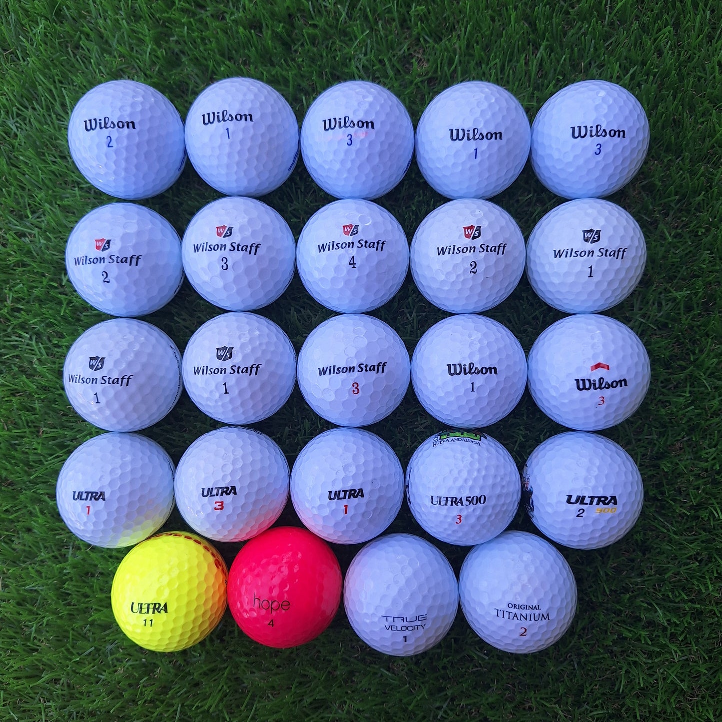 24 Bolas de golf Wilson Mixtas