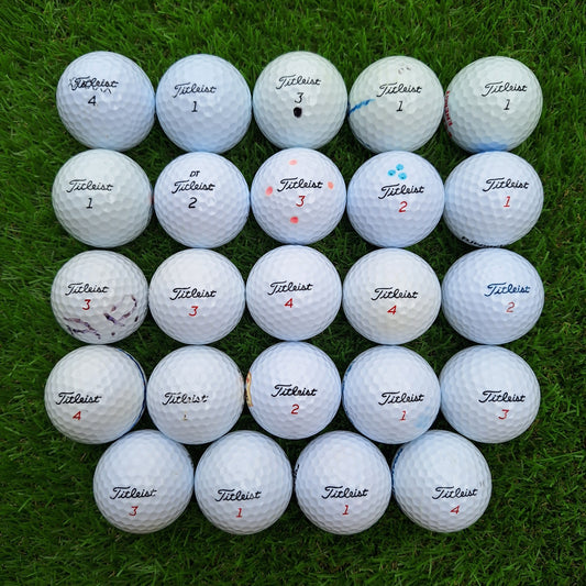24 Bolas de golf Titleist mixtas