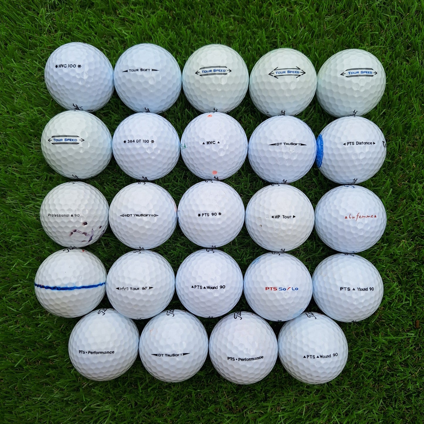24 Bolas de golf Titleist mixtas