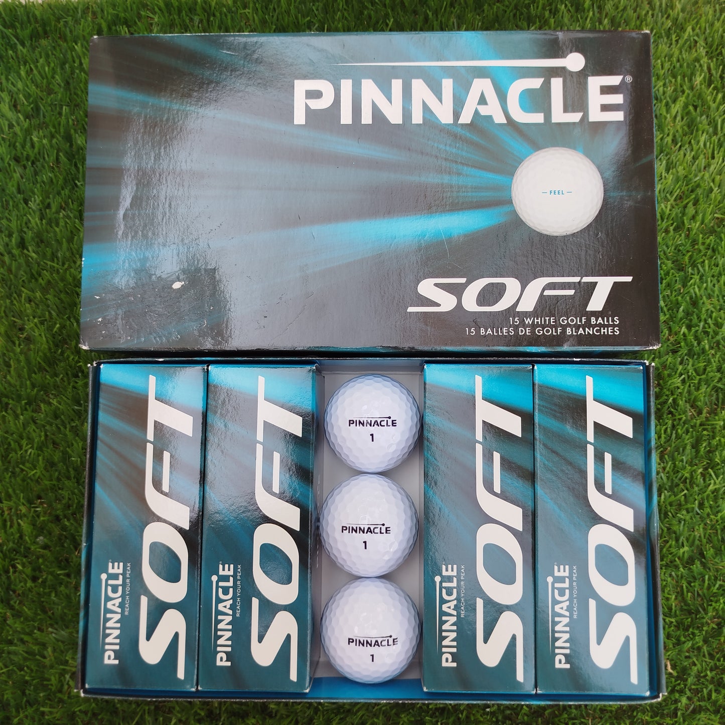 15 Bolas de golf nuevas Pinnacle Soft