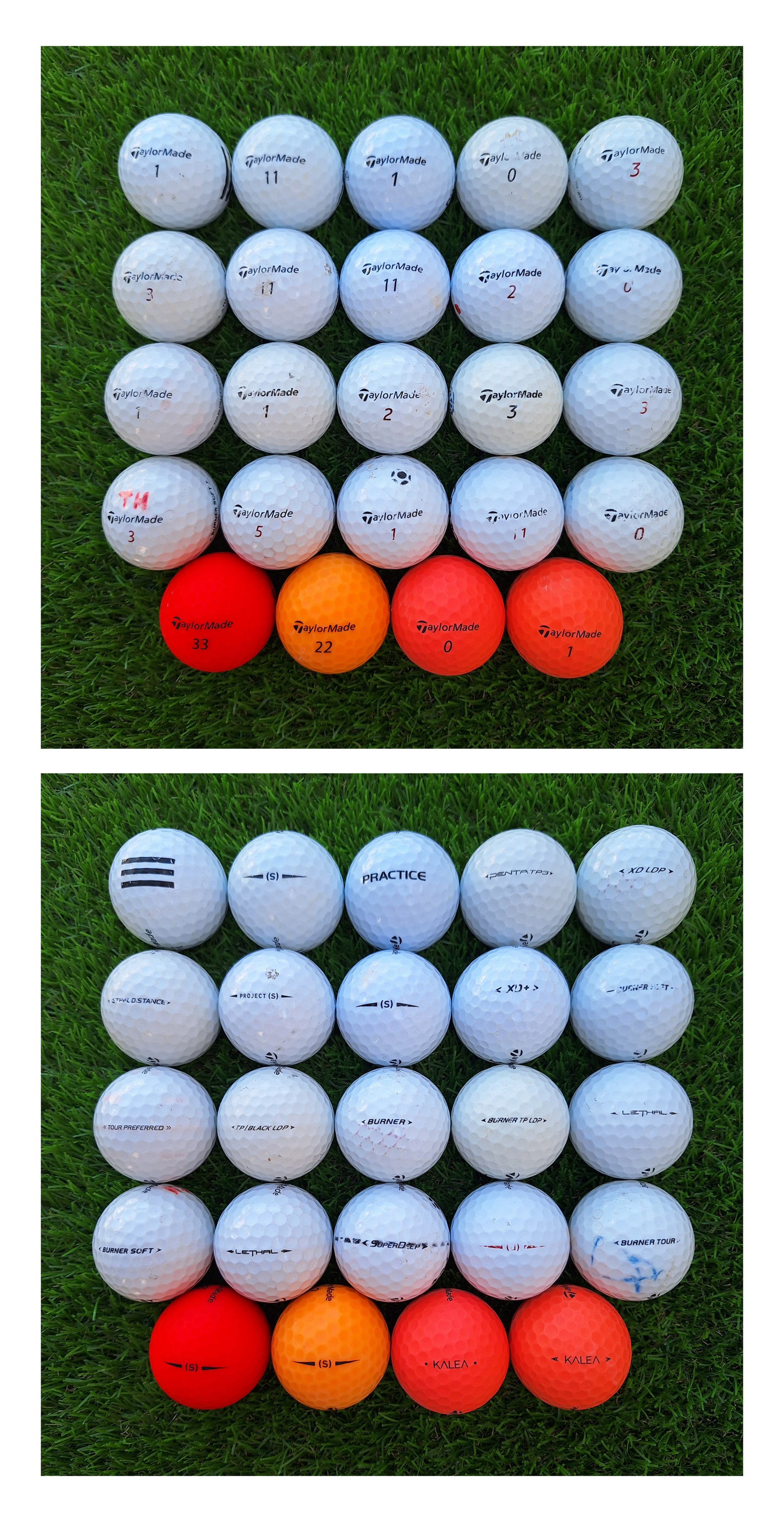 24 Bolas de golf Taylormade Mixtas