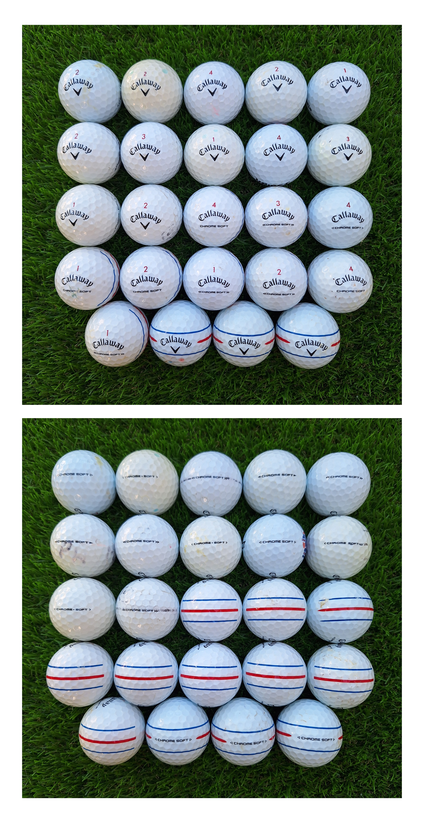 24 Bolas de golf Callaway Chrome Soft