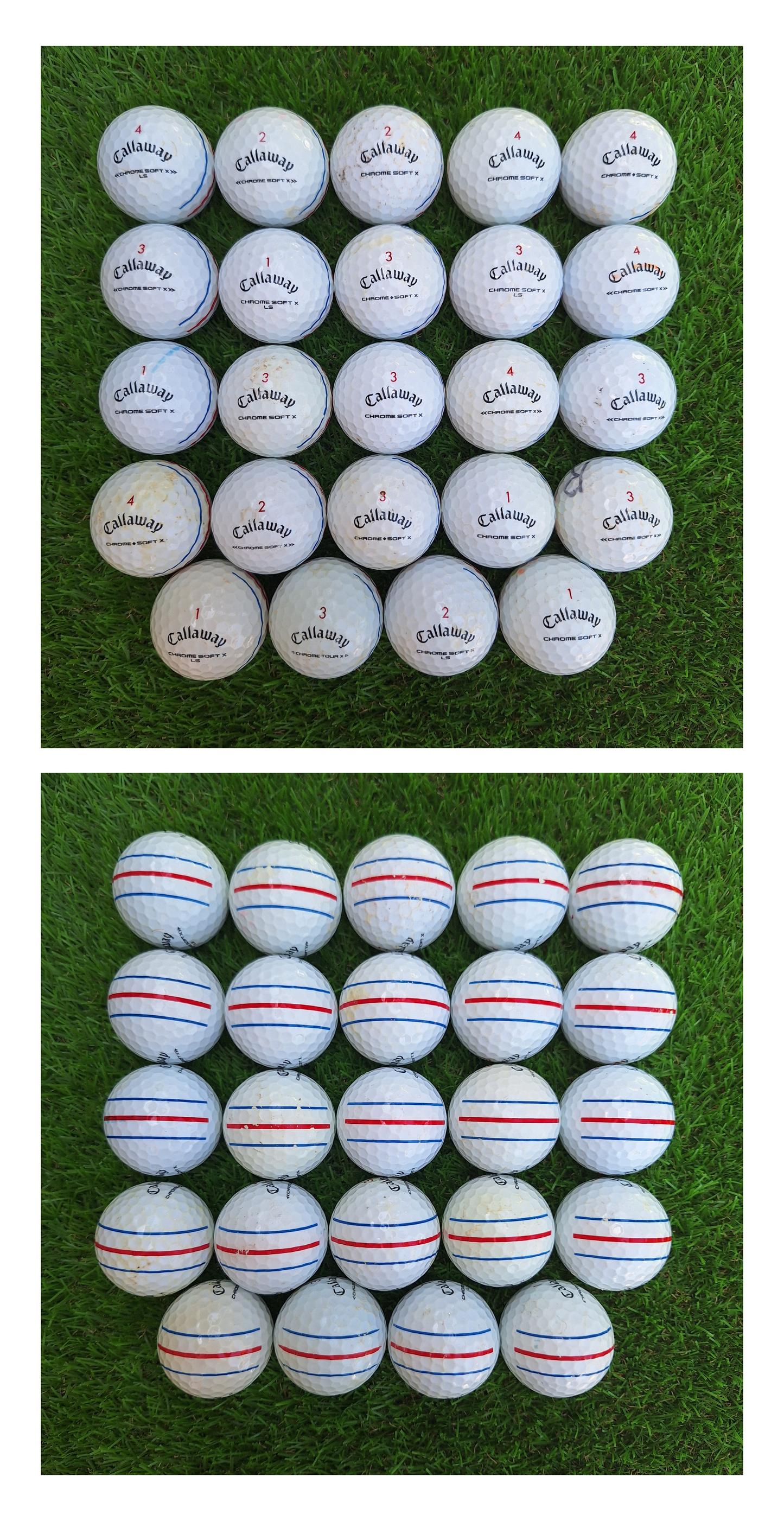 24 Bolas de golf Callaway Chrome Soft X