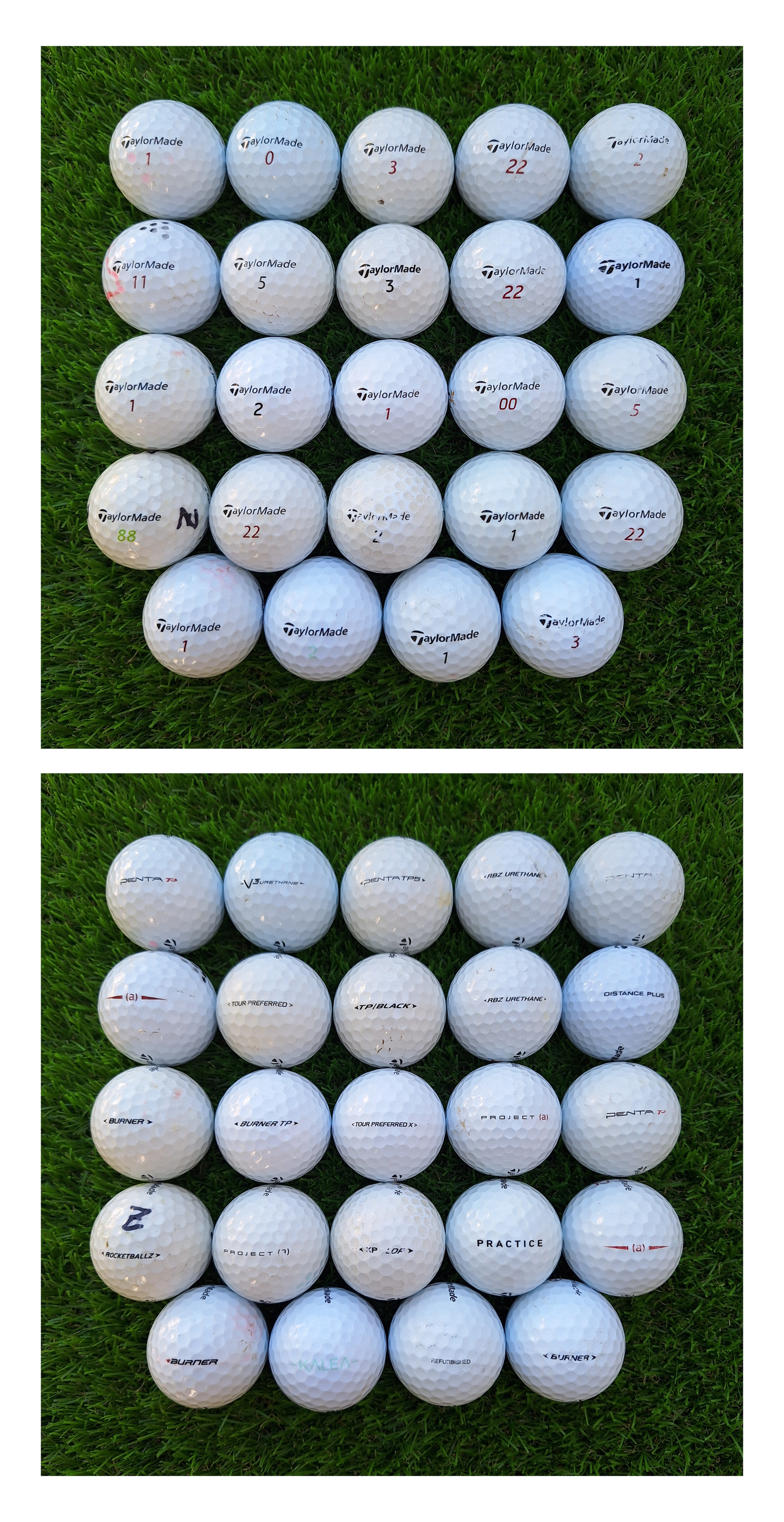 24 Bolas de golf Taylormade Mixtas