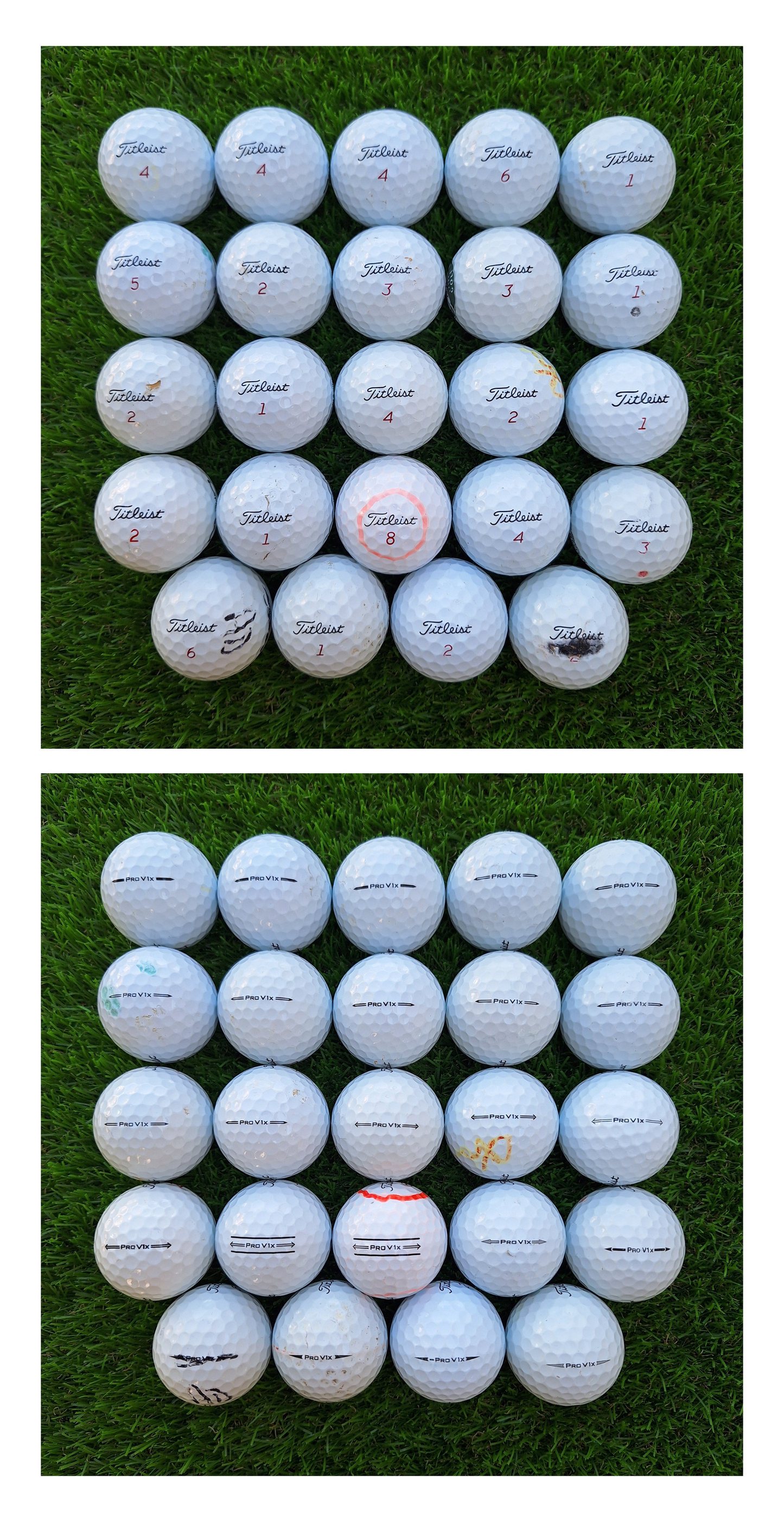 24 Bolas de golf Titleist ProV1x