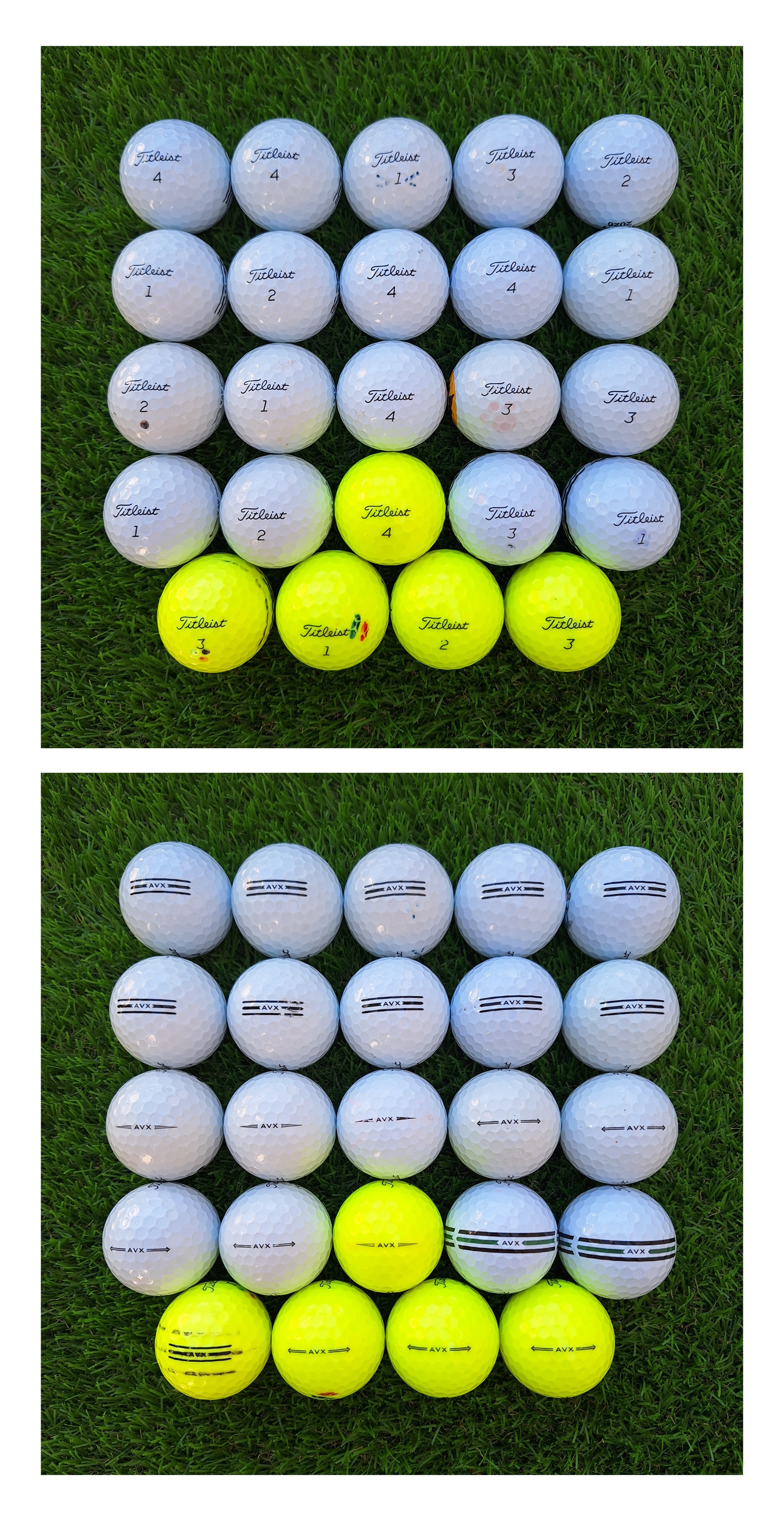 24 Bolas de golf Titleist AVX